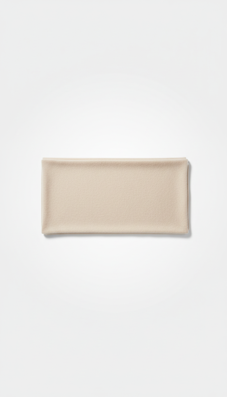 Cream Cashmere Fringed Scarf